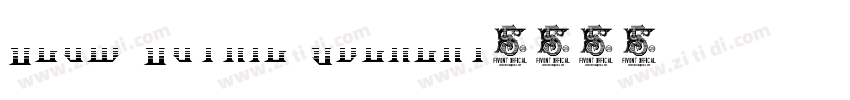 Glow Gothic Overlay字体转换